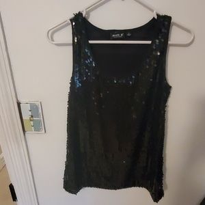 Black Sequin Top